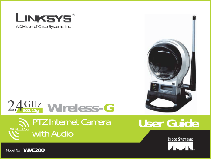 Linksys wvc200 internet camera with audio