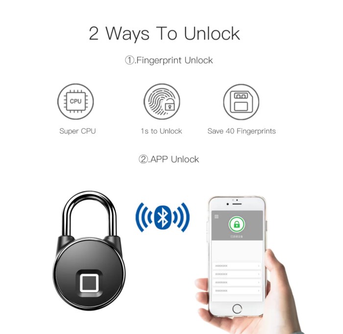 Wireless remote control pad lock